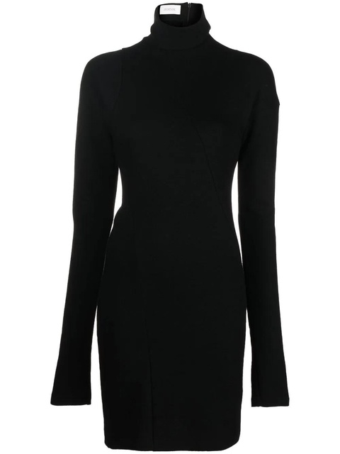 Max Mara high-neck long-sleeved mini dress - Black - zdjęcie produktu nr 1