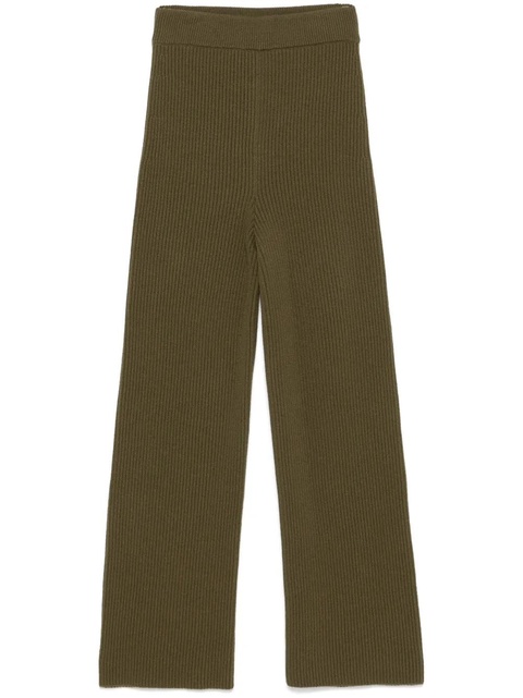 Jil Sander ribbed trousers - Green - zdjęcie produktu nr 1