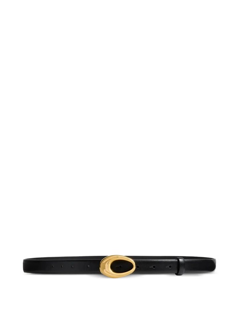 KHAITE Olivia calf-leather belt - Black - zdjęcie produktu nr 1