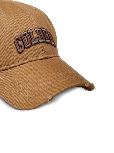 Golden Goose logo-embroidered distressed cap - Neutrals - zdjęcie produktu nr 2