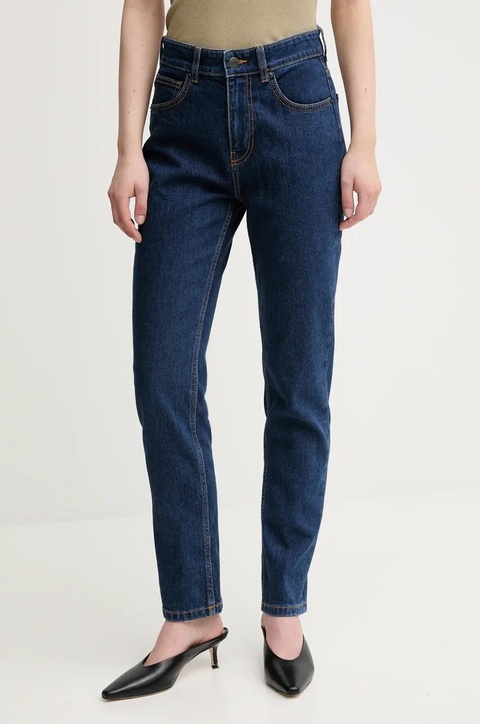 Sisley jeansy damskie kolor granatowy 4MCPLE046 - zdjęcie produktu nr 1