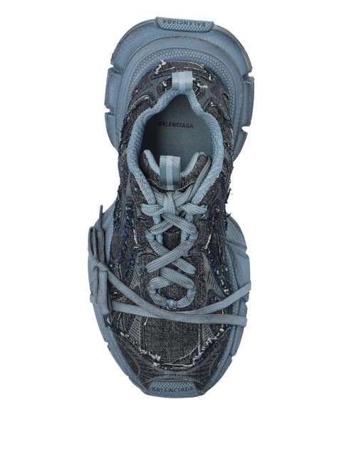 Balenciaga 3XL distressed lace-up sneakers - Blue - zdjęcie produktu nr 2