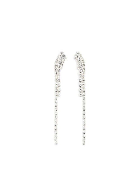 Magda Butrym crystal-embellished drop earrings - Silver - zdjęcie produktu nr 1