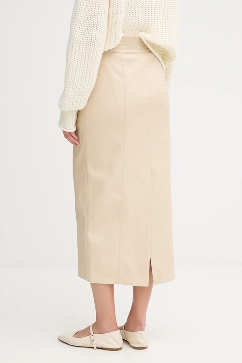 Marc Aurel spódnica kolor beżowy midi prosta 2330-2020-92699 - zdjęcie produktu nr 2