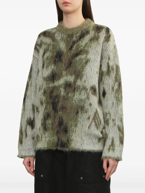 The Attico animal-print jumper - Green - zdjęcie produktu nr 2