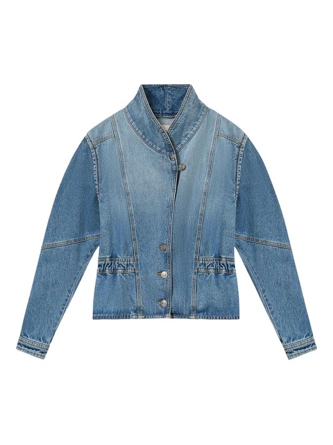 ISABEL MARANT Dolie puffed-sleeve jacket - Blue - zdjęcie produktu nr 1