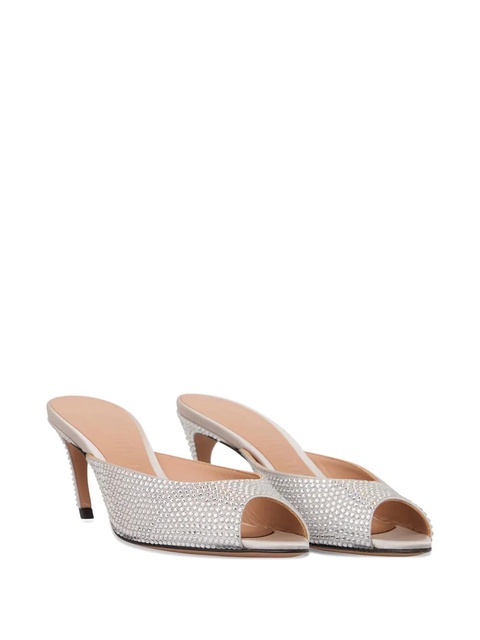 The Attico 65mm crystal-embellished sandals - Silver - zdjęcie produktu nr 2