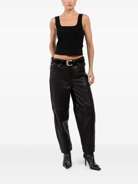 Simkhai Uri square-neck ribbed top - Black - zdjęcie produktu nr 2