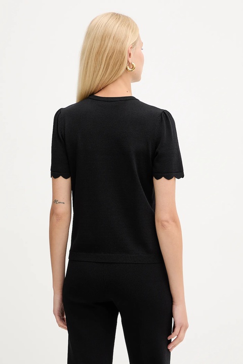Twinset bluzka damska kolor czarny gładka 252TP3203 - zdjęcie produktu nr 1