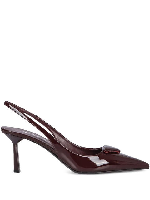 Prada patent leather slingback pumps - Red - zdjęcie produktu nr 1