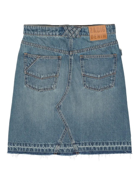 Zadig&Voltaire Jingle denim midi skirt - Blue - zdjęcie produktu nr 2