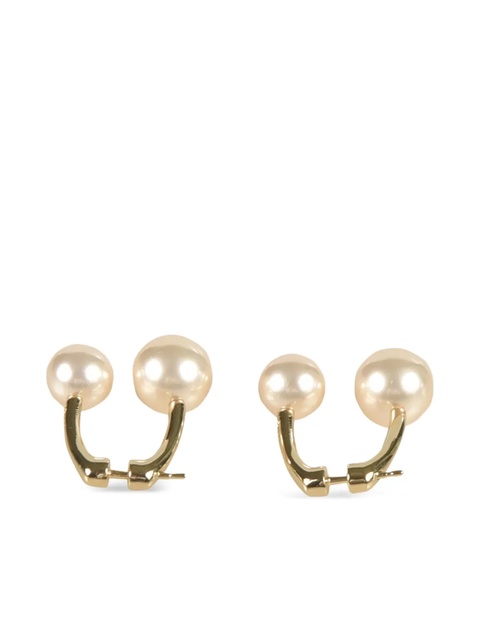 Miu Miu faux double-pearl earrings - Pink - zdjęcie produktu nr 2