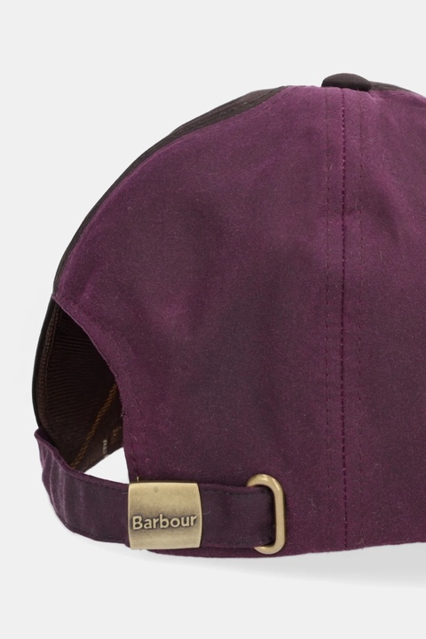 Barbour czapka z daszkiem bawełniana kolor brązowy LHA0546 - zdjęcie produktu nr 2