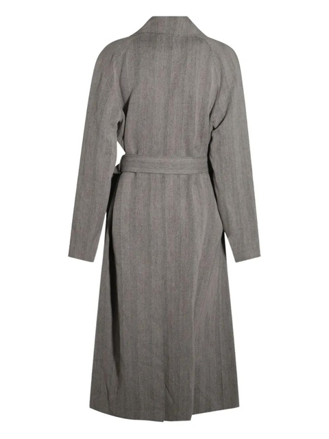 Loro Piana double-breasted trench coat - Grey - zdjęcie produktu nr 2