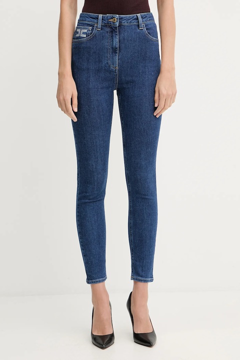 Elisabetta Franchi jeansy damskie kolor niebieski PJ08I56E2 - zdjęcie produktu nr 1