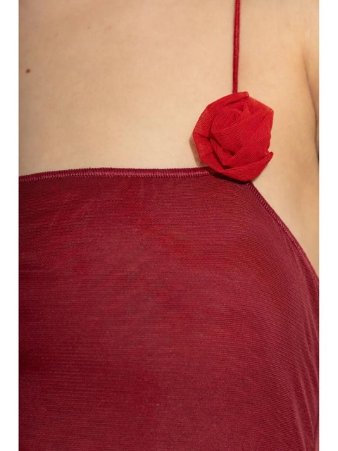 Oséree Lumière Rose appliqué swimsuit - Red - zdjęcie produktu nr 2