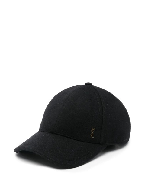 Saint Laurent logo-plaque baseball cap - Black - zdjęcie produktu nr 1