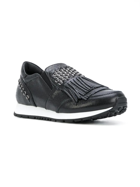 Tod's fringed slip-on sneakers - Black - zdjęcie produktu nr 2