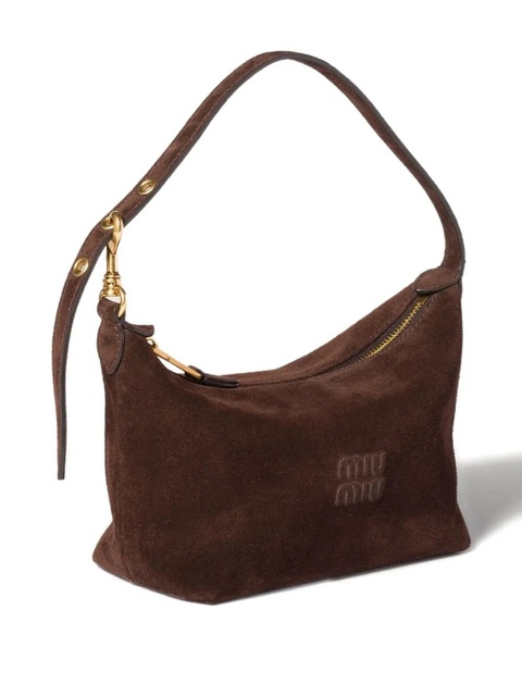 Miu Miu suede shoulder bag - Brown - zdjęcie produktu nr 2
