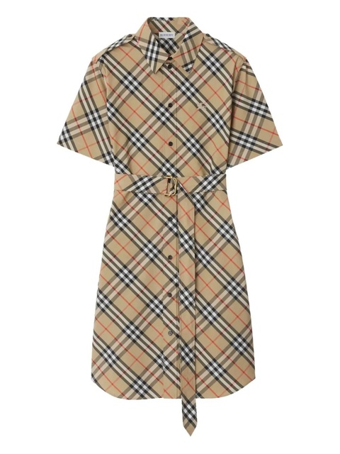 Burberry cotton shirt dress - Neutrals - zdjęcie produktu nr 1