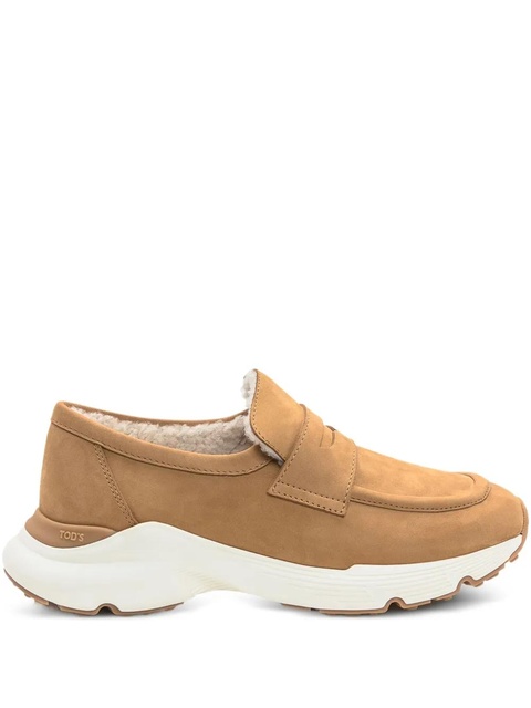 Tod's shearling-lined loafers - Brown - zdjęcie produktu nr 1