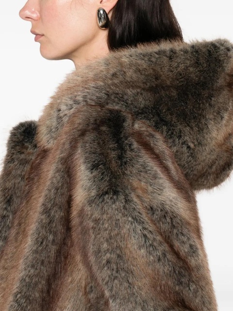 The Frankie Shop Emma hooded pocket jacket - Brown - zdjęcie produktu nr 2