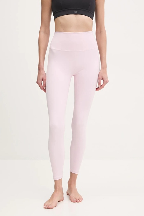 Joy in me legginsy do jogi Oneness Bond kolor różowy gładkie Oneness Bond 7/8 - zdjęcie produktu nr 1