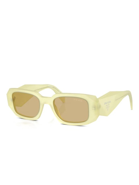 Prada Eyewear Symbole geometric-frame sunglasses - Yellow - zdjęcie produktu nr 2