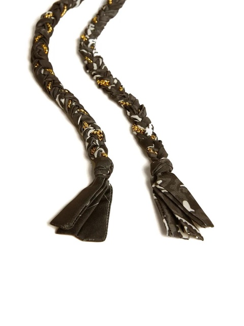 Golden Goose braided tassel keychain - Black - zdjęcie produktu nr 2