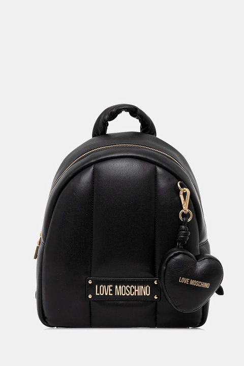 Love Moschino plecak damski kolor czarny mały gładki JC4324PP0NKM100A - zdjęcie produktu nr 1