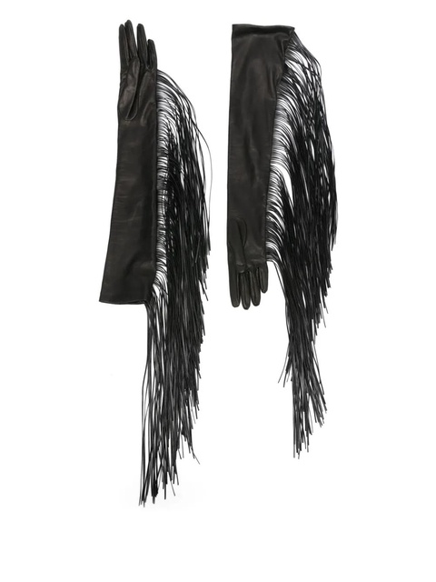 Sportmax fringed gloves - Black - zdjęcie produktu nr 2