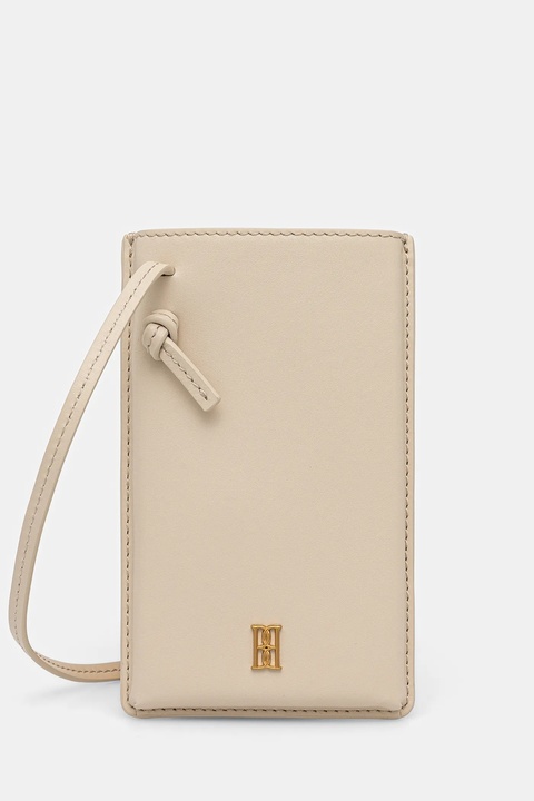 By Malene Birger pokrowiec na telefon skórzany AYA PHONE kolor beżowy 103169 - zdjęcie produktu nr 1