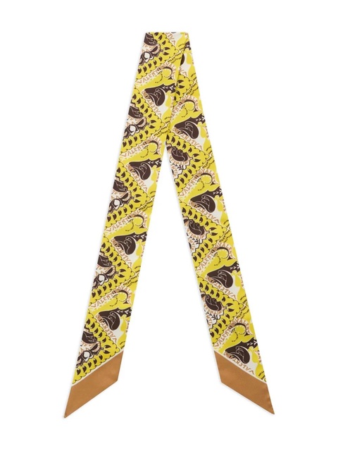 Valentino Garavani Manifesto silk scarf - Yellow - zdjęcie produktu nr 1