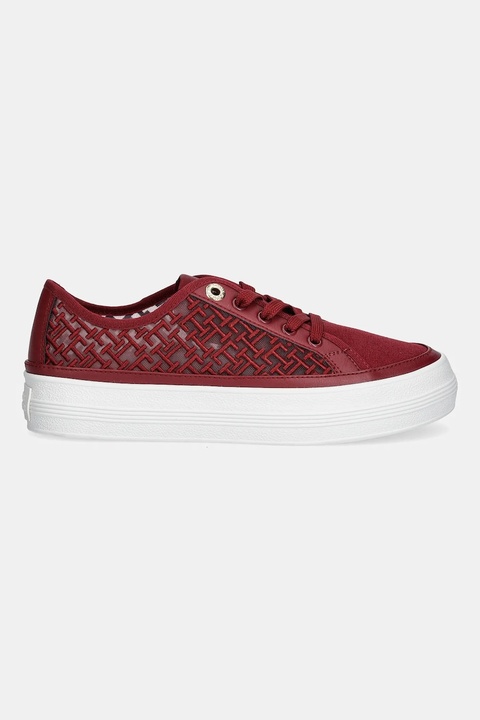 Tommy Hilfiger tenisówki VULC EMBROIDERED SNEAKER kolor bordowy FW0FW08685 - zdjęcie produktu nr 2