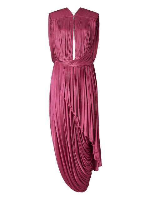 Tory Burch draped midi dress - Pink - zdjęcie produktu nr 1