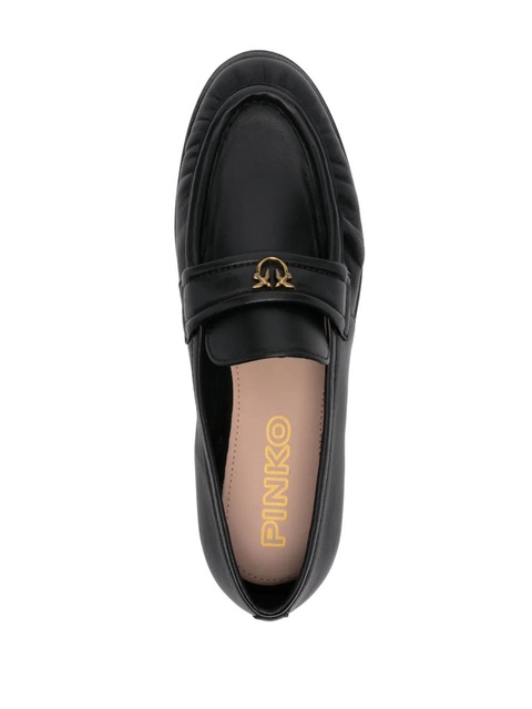 PINKO logo-plaque loafers - Black - zdjęcie produktu nr 2