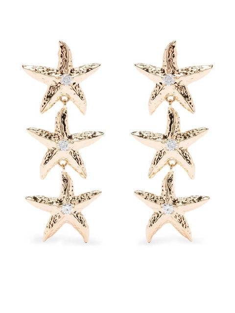 Self-Portrait starfish-drop earrings - Gold - zdjęcie produktu nr 1