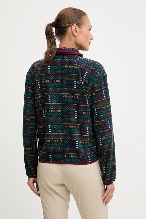 Columbia bluza outdoorowa Sequoia Grove damska kolor bordowy wzorzysta 2136204 - zdjęcie produktu nr 2