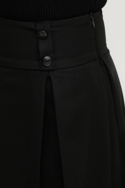 Morgan spódnica JOSH.F kolor czarny mini rozkloszowana JOSH.F - zdjęcie produktu nr 2