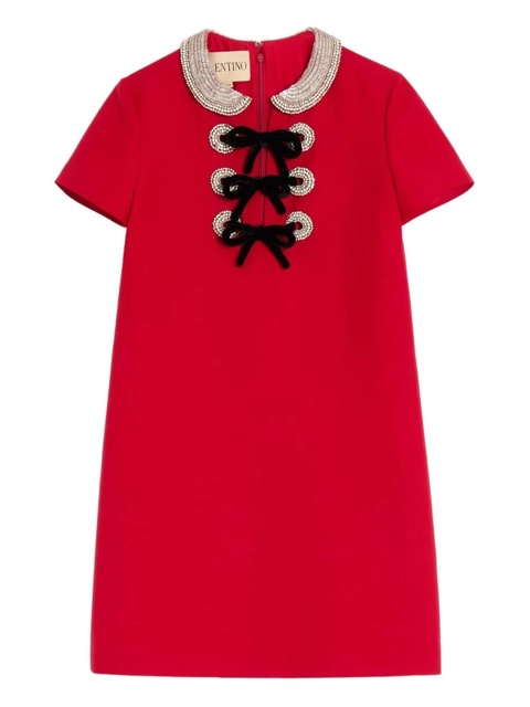 Valentino Garavani embellished mini dress - Red - zdjęcie produktu nr 1