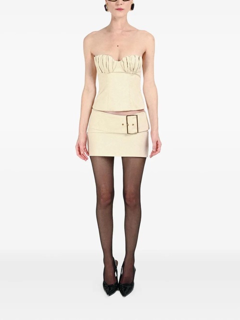 Rowen Rose ruched-bustier top - Neutrals - zdjęcie produktu nr 2