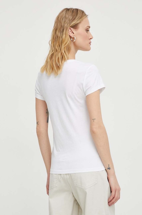 G-Star Raw t-shirt bawełniany damski kolor biały D24533-4107 - zdjęcie produktu nr 2