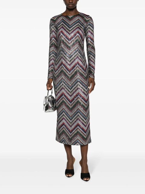 Missoni zigzag sequin-embellished midi dress - Black - zdjęcie produktu nr 2