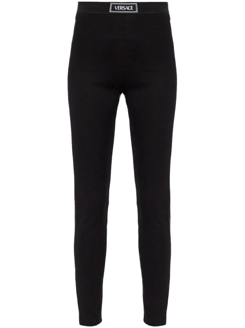 Versace elasticated-waist leggings - Black - zdjęcie produktu nr 1
