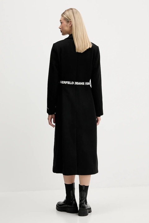 Karl Lagerfeld Jeans płaszcz kolor czarny A4W15056 - zdjęcie produktu nr 2