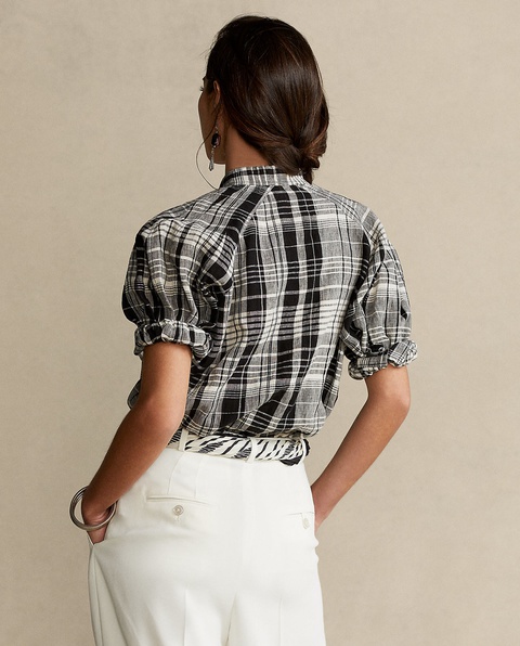 RALPH LAUREN - Lniana bluzka Relaxed fit - zdjęcie produktu nr 1