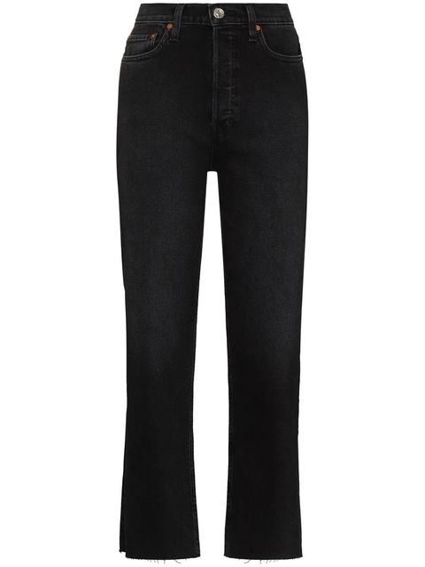 RE/DONE '70s Stone Pipe straight-leg jeans - Black - zdjęcie produktu nr 1
