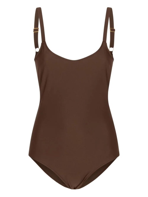 AMI Paris ring-detail swimsuit - Brown - zdjęcie produktu nr 2