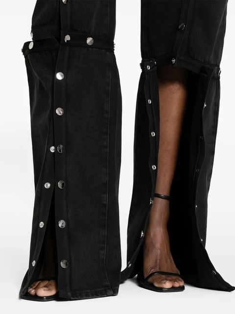 The Attico deconsructed low-rise jeans - Black - zdjęcie produktu nr 2