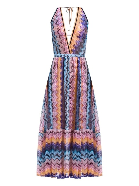 Missoni zigzag-pattern maxi dress - Pink - zdjęcie produktu nr 1